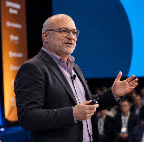 Iliya Rybchin delivering a keynote